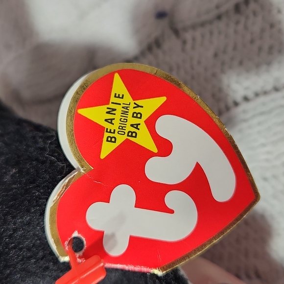 🕸Vintage Ty Beanie Baby Original Waddle the Penguin 1995 P.V.C. Pellets - Picture 9 of 12